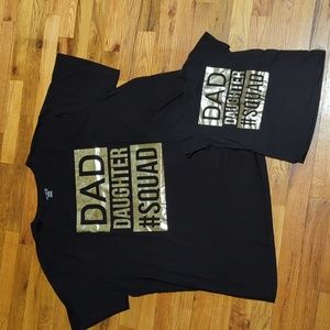 Dad Daughter Squad toddler and Daddy t-shirts